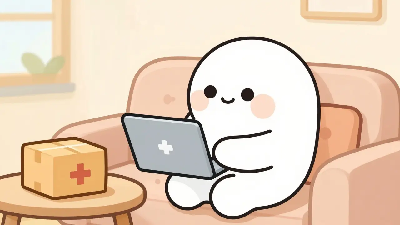 A patient having a telemedicine consultation with a doctor on a tablet